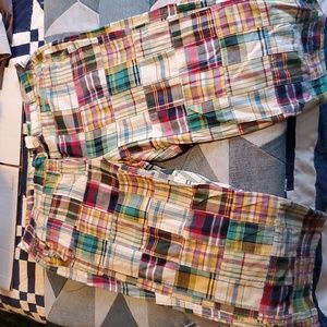 Madras plaid capri